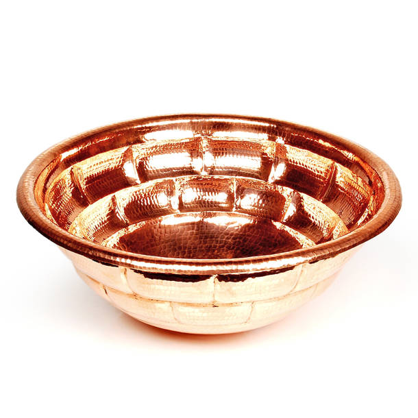 D'Vontz Copper Bathroom Sinks 11'' Metal Specialty Vessel Bathroom Sink